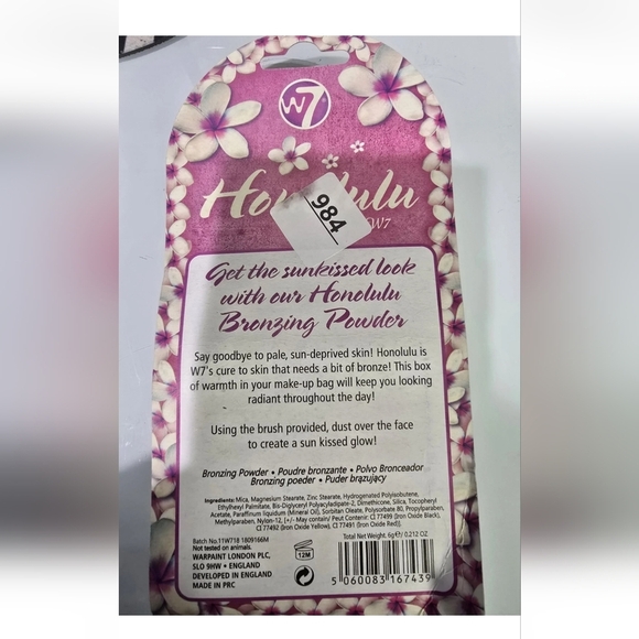 w7 HONOLULU Bronzing Powder .21oz NEW - Picture 2 of 2